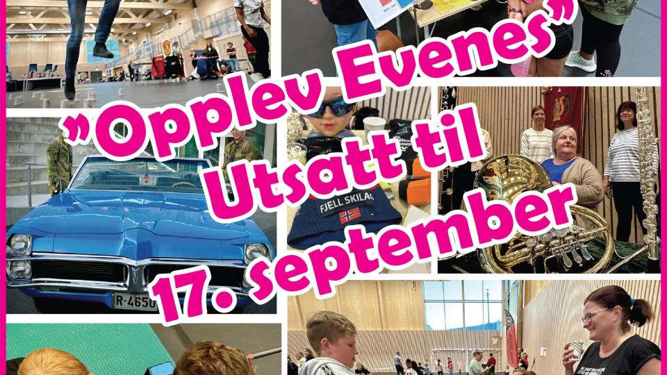 Lenke til artikkel: "Opplev Evenes" utsatt til 17. september