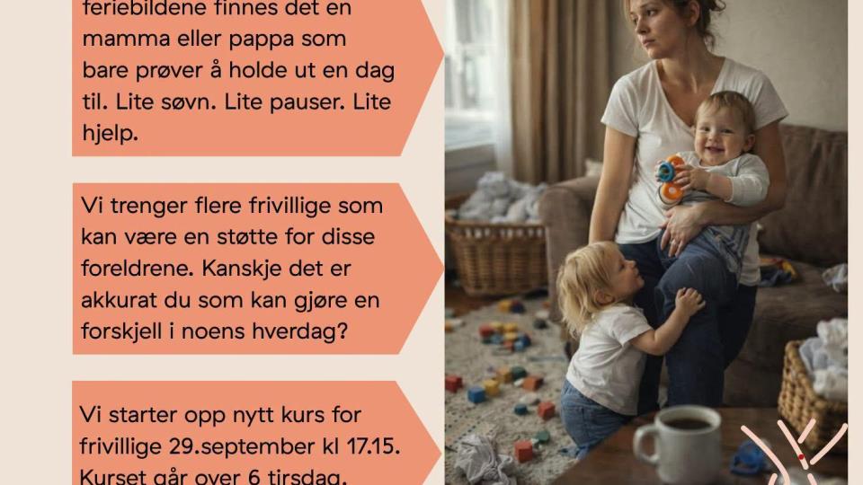 Lenke til artikkel: Kurs for frivillige Home-Start - støtte til foreldre