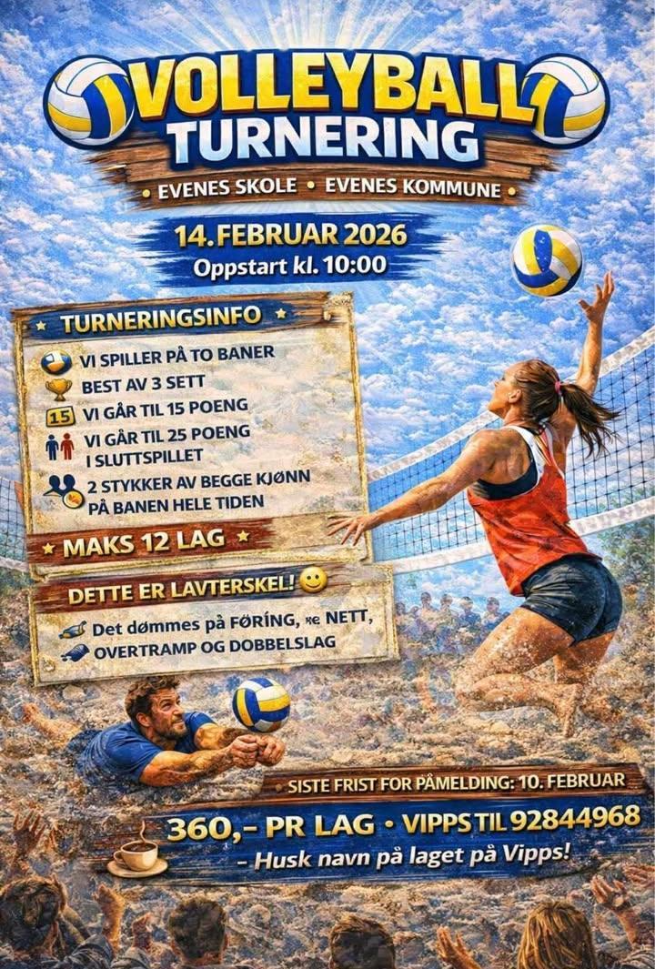 Plakat volleyballturnering